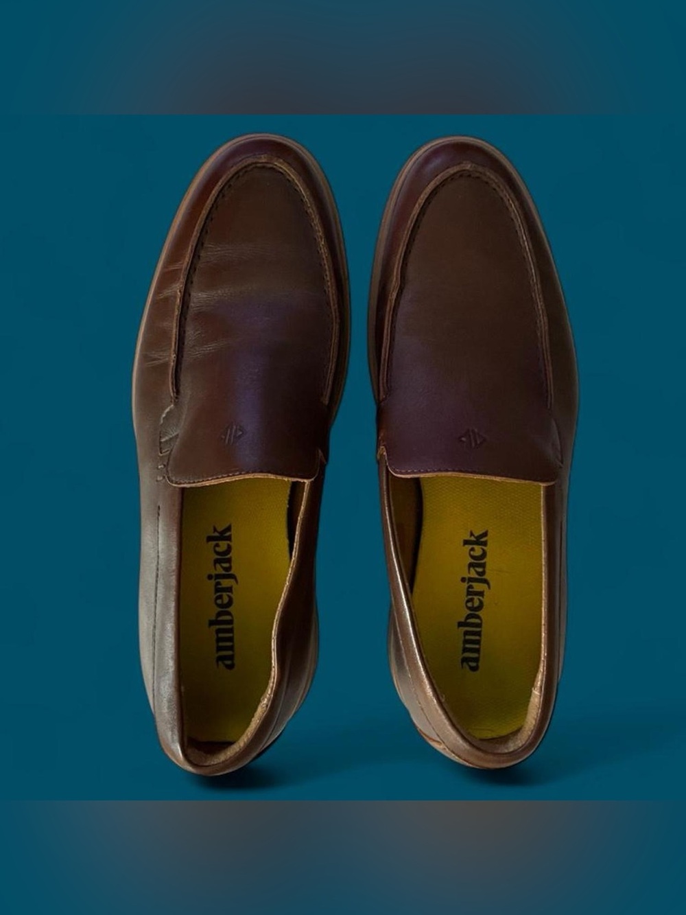 Amberjack Men’s Brown Leather Slip-On Loafers